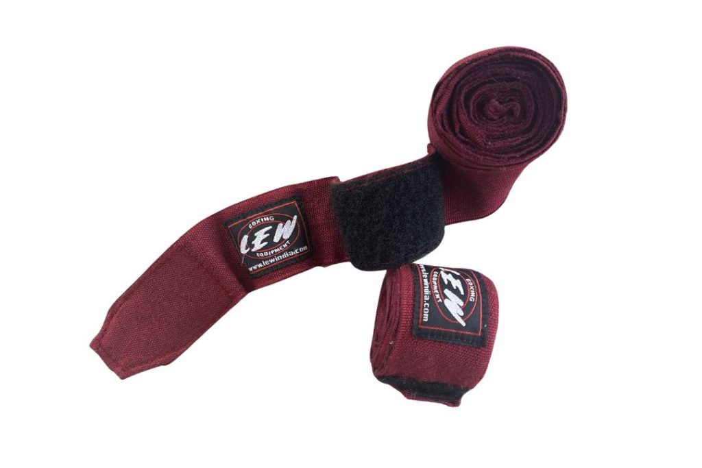 MMA hand wraps for wrist and knuckle protection during training